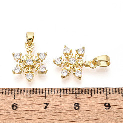 Messing micro pave klar zirkonia charme&nbsp;KK-N259-16G