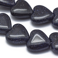Synthetische blauen goldstone Perlen Stränge&nbsp;G-G793-15A-02