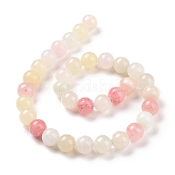 Natürliche bunte grüne Jade Perlenstränge&nbsp;G-G757-01-12mm