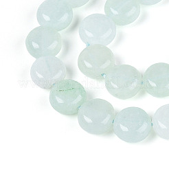 Gefärbt natürlichen weißen Jade Perlen Stränge&nbsp;G-T143-16C