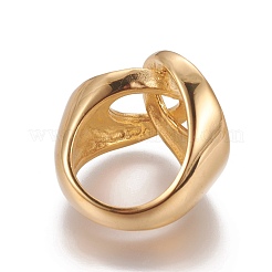 Anelli in acciaio inossidabile 304 placcati ioni (ip)&nbsp;RJEW-E157-21G