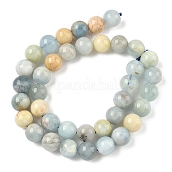 Natürliche Aquamarin Perlen Stränge&nbsp;G-D327-A01-10mm