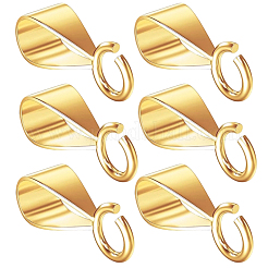 6 pièce 925 bélières tubulaires en argent sterling&nbsp;STER-SC0001-64G