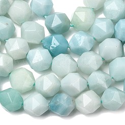 Fili di perline di amazzonite di fiori naturali&nbsp;G-Z119-A09-03