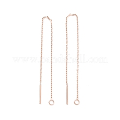 Boucles d'oreilles à tige en acier inoxydable 304 avec placage ionique (IP)&nbsp;STAS-E161-06RG