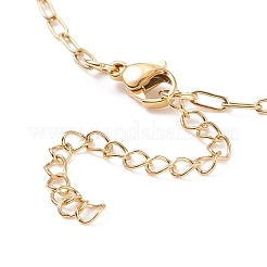 Bracelet chaîne trombone en acier inoxydable 304 pour femme&nbsp;X-BJEW-JB08325