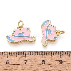 Colgantes de latón y esmalte&nbsp;KK-T080-71G-01