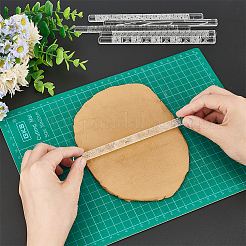 6 Stück Nudelholz mit 6 geschnitzten Acryl-Stilen&nbsp;AJEW-BC0006-51