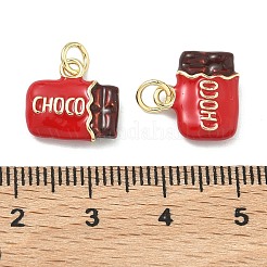 Messing Emaille Anhänger / charms&nbsp;KK-F933-10G