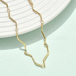 Bracelets à maillons torsadés en acier inoxydable 304 pour femmes&nbsp;BJEW-D456-04G
