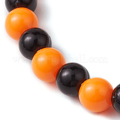 Halloween-Stretcharmbänder aus runden Kunststoffperlen&nbsp;BJEW-JB10573