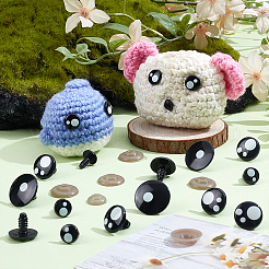 4 Stil Kunststoff- und Harz-Sicherheitsauge&nbsp;DIY-PH0036-01