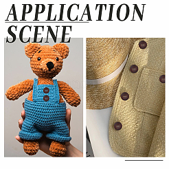 100 Stück Holzknöpfe&nbsp;BUTT-GO0001-11