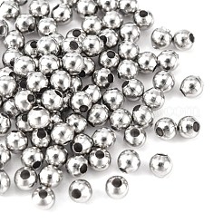 Cuentas redondas de acero inoxidable 304 resistentes al deslustre&nbsp;STAS-N020-16-4mm