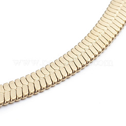 Colliers unisexes à chevrons en acier inoxydable 304&nbsp;NJEW-L173-011-G