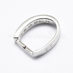 Anti-ossidazione rodiato 925 ciondolo in argento sterling micro pavé di zirconi cubici&nbsp;X-STER-E053-09P