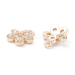 Crémaillère en laiton placage Bijoux de zircone cubique&nbsp;ZIRC-C026-12LG