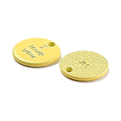 Legierung sprühlackierte Charms&nbsp;PALLOY-B005-02H