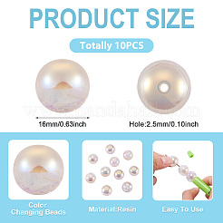 10pcs perles de résine&nbsp;PACR-TA0001-33L