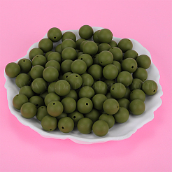 Perles focales rondes en silicone&nbsp;SI-JX0046A-137