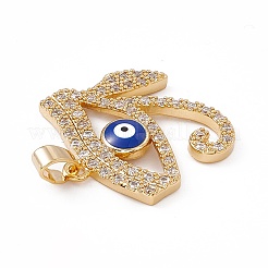 Ottone micro spianare pendenti zirconi&nbsp;KK-E068-VC062