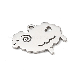 Anhänger aus Edelstahl 304 mit Tiermotiven&nbsp;STAS-D213-02A-P