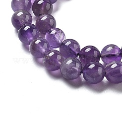 Natürlicher Amethyst Perlen Strang&nbsp;X-GSR6mmC062-2