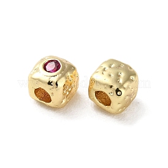 Perline zirconi micro pave  in ottone&nbsp;KK-P256-09G-03