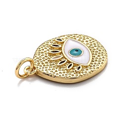 Pendentifs d'émail en laiton &nbsp;KK-O140-08G