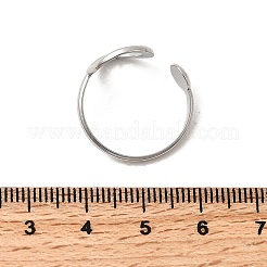 Offene Manschettenringe aus Edelstahl 304&nbsp;RJEW-H261-13P