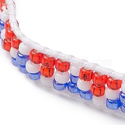 2 bracelet en perles de verre fait main&nbsp;BJEW-MZ00156