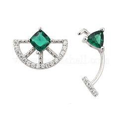 925 Sterling Silber Zirkonia Ohrstecker&nbsp;EJEW-V019-01P