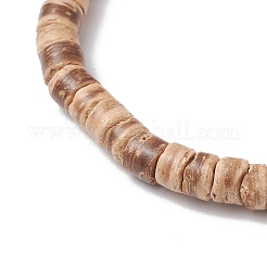 2 Stück Seestern & Schildkröte natürliche Kokosnuss mit synthetischen türkisfarbenen Perlen Stretch-Armbänder für Männer und Frauen&nbsp;BJEW-JB11739