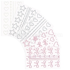 1 Beutel Acryl-Strass-Aufkleber-Papierbögen zum Basteln&nbsp;DIY-CP0013-54