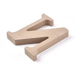 Lettera fette di legno non finite&nbsp;DIY-WH0162-62N