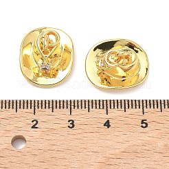 Ottone micro spianare pendenti zirconi&nbsp;KK-P345-21G
