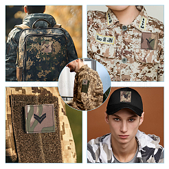 6 Stück 3 Stile Polyester Epaulette Camouflage&nbsp;PATC-FH0001-27A