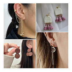 80 pièce de 8 styles de boucles d'oreilles à tige en acier inoxydable 304&nbsp;STAS-PJ0001-40
