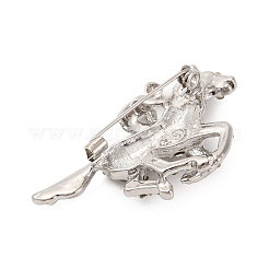 Brosche aus Zinklegierung mit Kristall-Strass&nbsp;JEWB-U010-04P-05