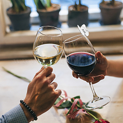 24 Uds. De abalorios acrílicos para copas de vino&nbsp;AJEW-FG0003-46B