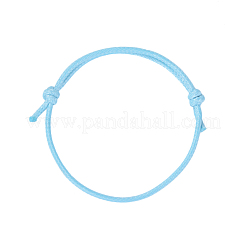Coreano poliestere cavo di realizzazione di braccialetti cerato&nbsp;AJEW-JB00011