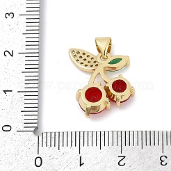 Colgante micropavé cubic zirconia de latón&nbsp;KK-A241-06G