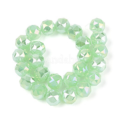 Hilos de cuentas redondas de vidrio de jade de imitación chapado en color AB&nbsp;EGLA-T029-8mm-12J-02