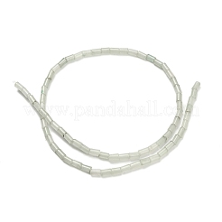 Gefärbt natürlichen weißen Jade Perlen Stränge&nbsp;G-P600-B07-01B