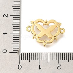Maillons en laiton avec zircone cubique transparente en forme de cœur&nbsp;KK-K388-83G