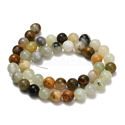 Natürliche Butter Jade Perlen Stränge&nbsp;G-C289-B03-8mm