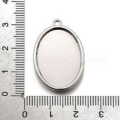 Cabochon-Fassungen für Anhänger aus Edelstahl 304&nbsp;STAS-S181-02P-C