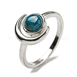 Anneaux réglables en apatite naturelle&nbsp;RJEW-K269-09P-08