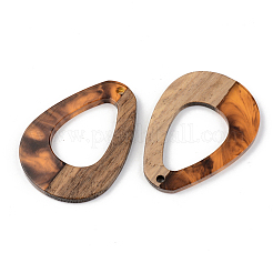 Pendentifs en bois de résine et de noyer&nbsp;RESI-S389-026A-A01