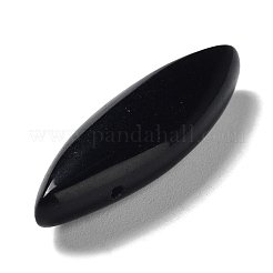 Synthetische schwarze Onyx-Augenperlen (gefärbt und erhitzt)&nbsp;G-K346-01A-1